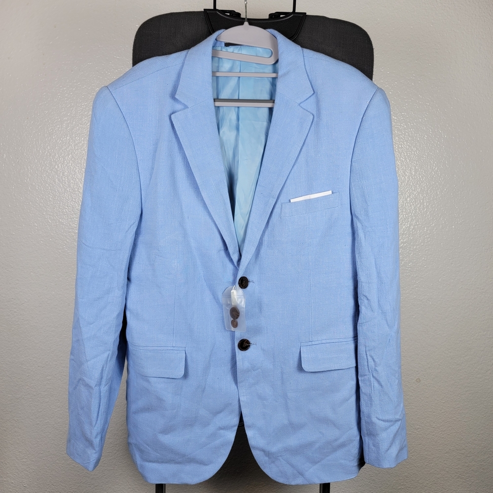 Wehilion Mens Casual Blazer Jacket Lightweight Sports Coat Suit Jacket Sz S